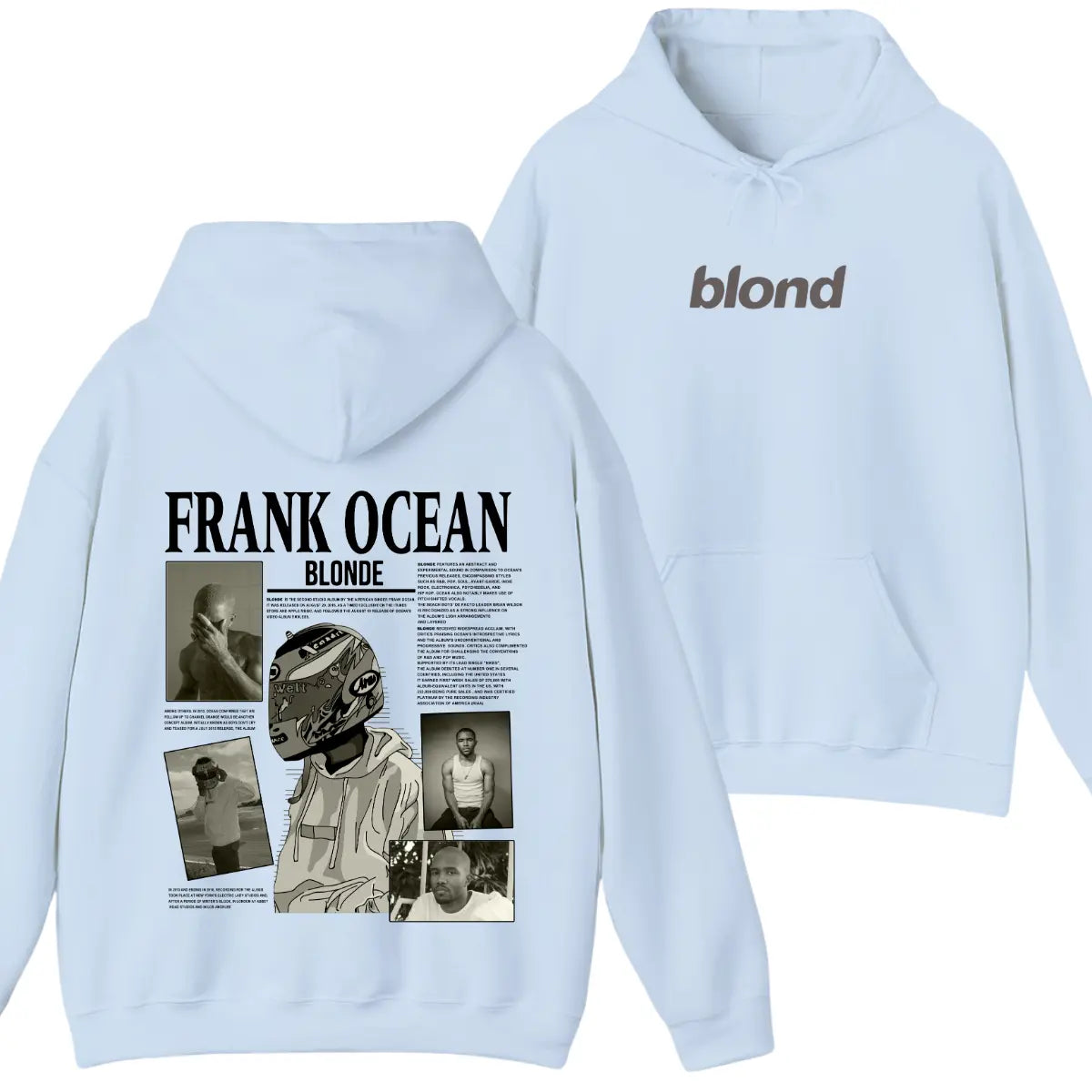 Frank Ocean Graphic Hoodie Cotton Shirt, Full Color, Full Size, Gift For Men, Gift For Women, Gift For Fans, Comfort Menswear Tops Classic, Streetwear, Trendy Hoodie