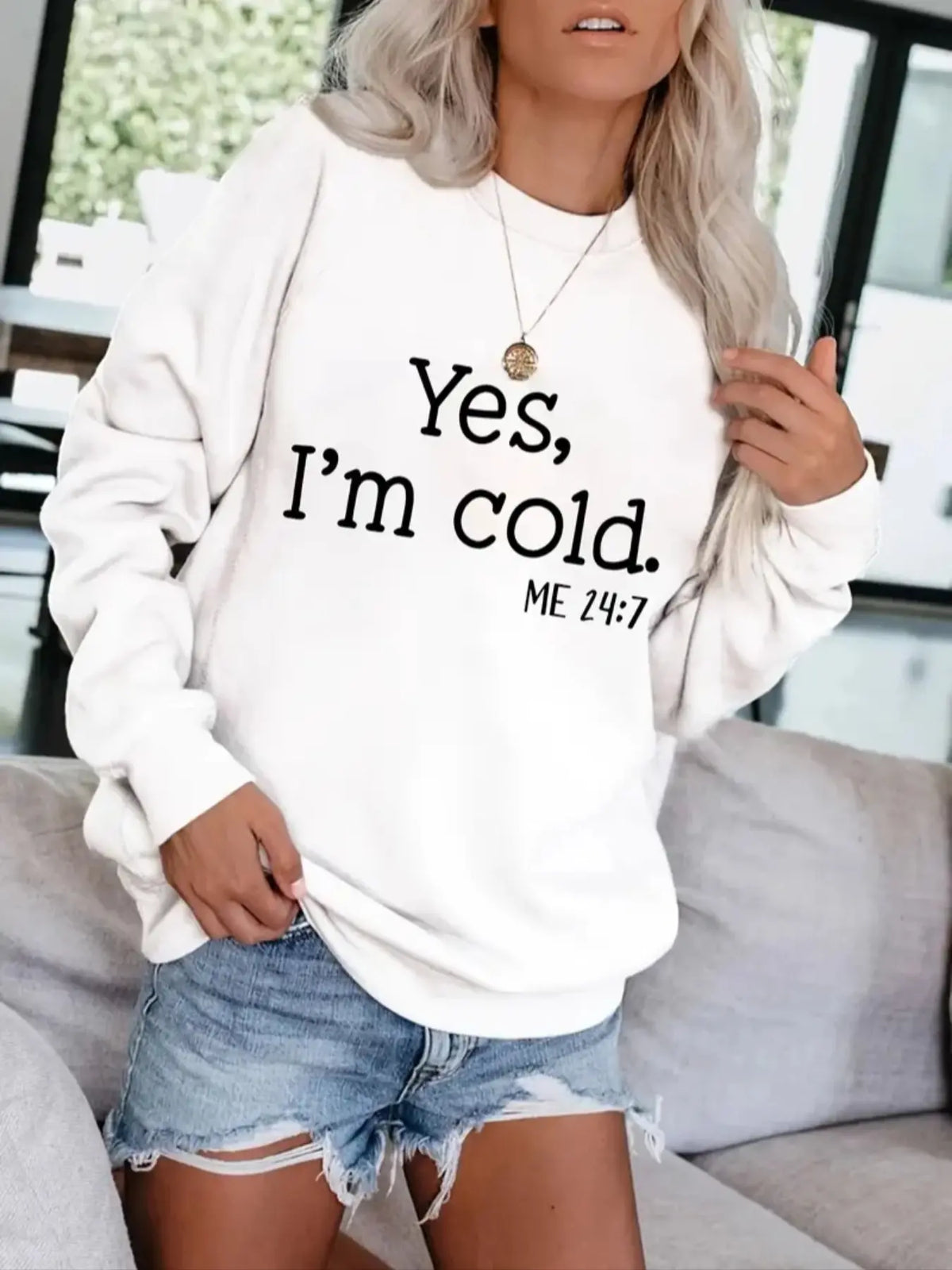 Women's Casual Letter & Number Print Fitted Sweatshirt, Soft Long Sleeve Round Neck Pullover for Daily Wear, Casual Comfortable Top, Womenswear, Printed Sweatshirt
