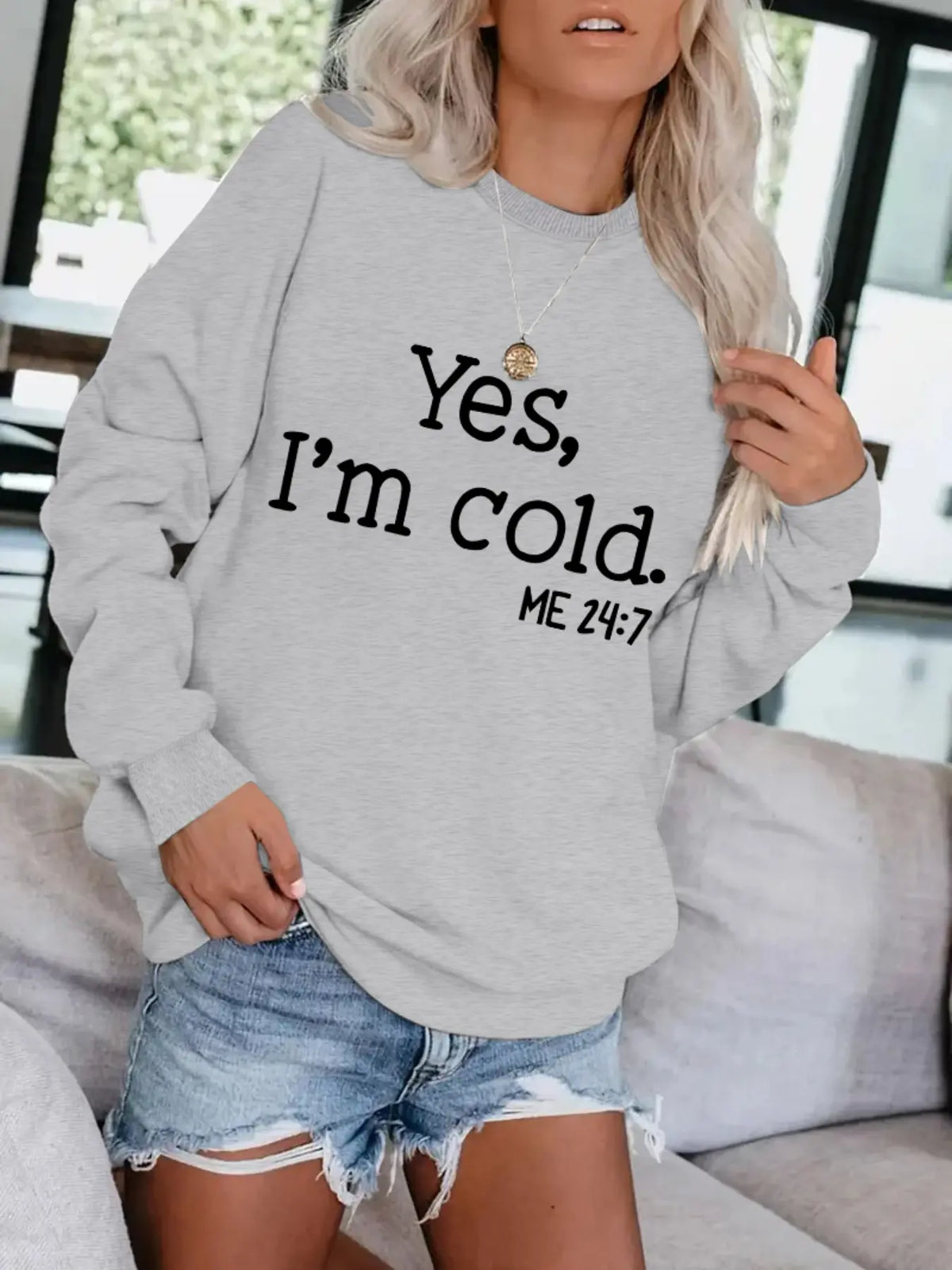 Women's Casual Letter & Number Print Fitted Sweatshirt, Soft Long Sleeve Round Neck Pullover for Daily Wear, Casual Comfortable Top, Womenswear, Printed Sweatshirt